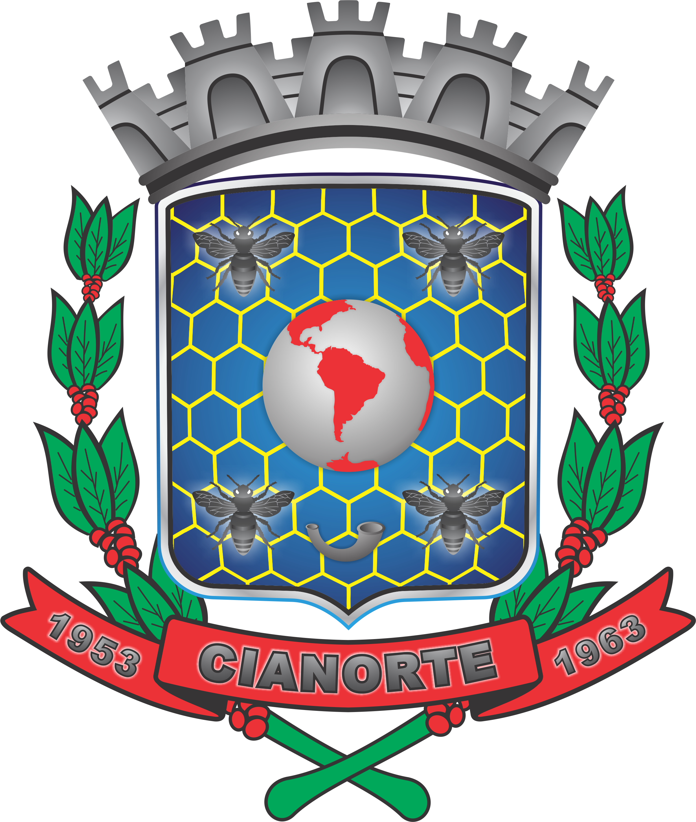 Brasão oficial do Município de Cianorte